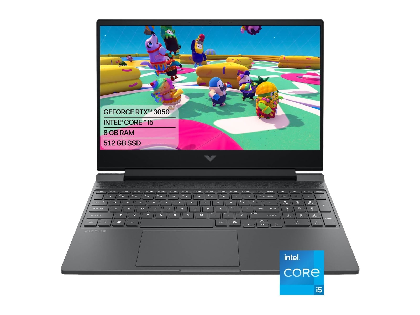 HP - Victus 15-fa2013dx 15.6" - Intel Core i5-13420H chip - 8GB Memory - 512GB SSD - Mica Silver