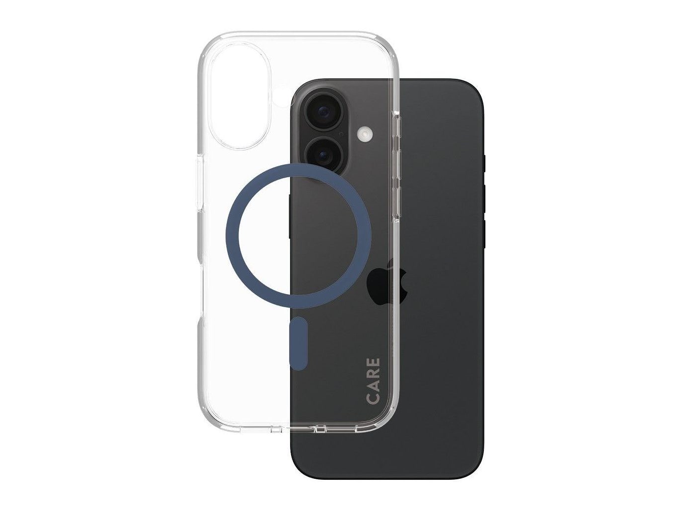PanzerGlass - CARE Urban Combat Case Transparent w. Blue MagSafe iPhone 16
