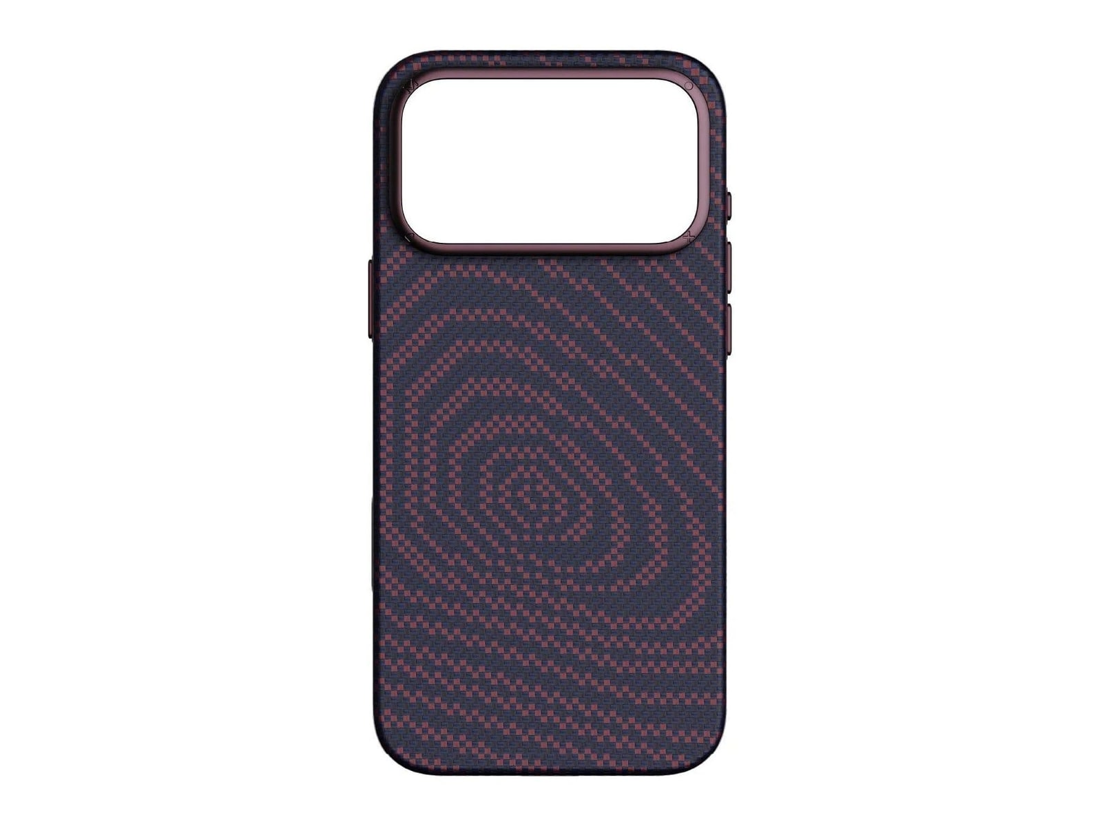MOMAX - Soma Carbon City Wave Aramid Magnetic Case - iPhone 18 Pro Max - Dusky Cherry
