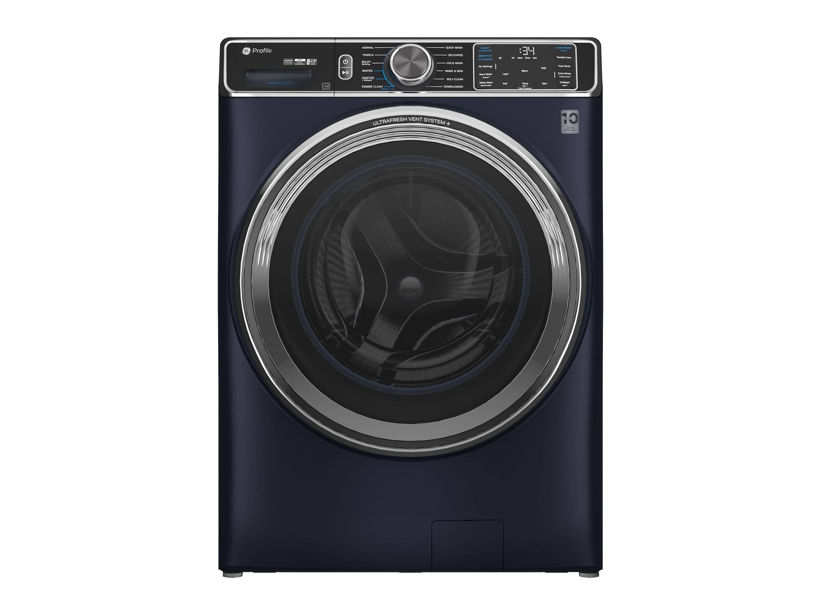 GE Appliances - PFW870SPVRS 5.3 Cu. Ft. High-Efficiency Stackable Smart Front Load Washing Machines