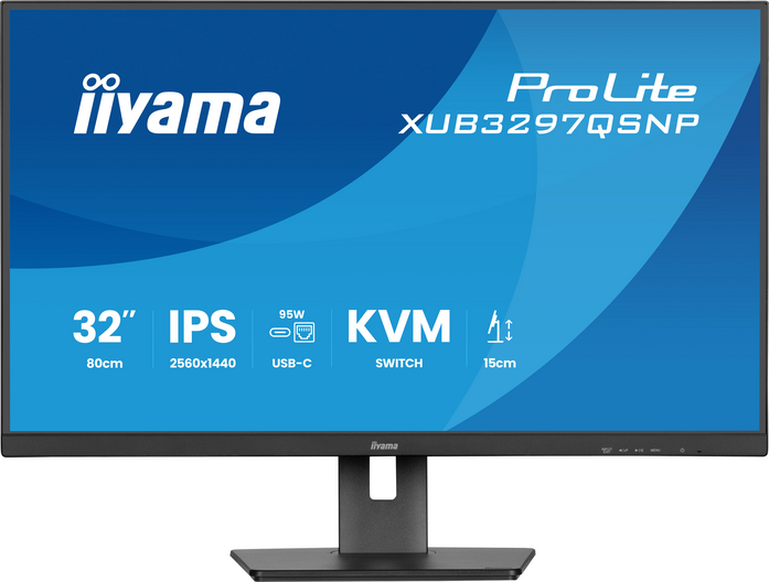 iiyama - 31.5" ProLite XUB3297QSNP-B1 QHD 100Hz Professional Monitors - Black