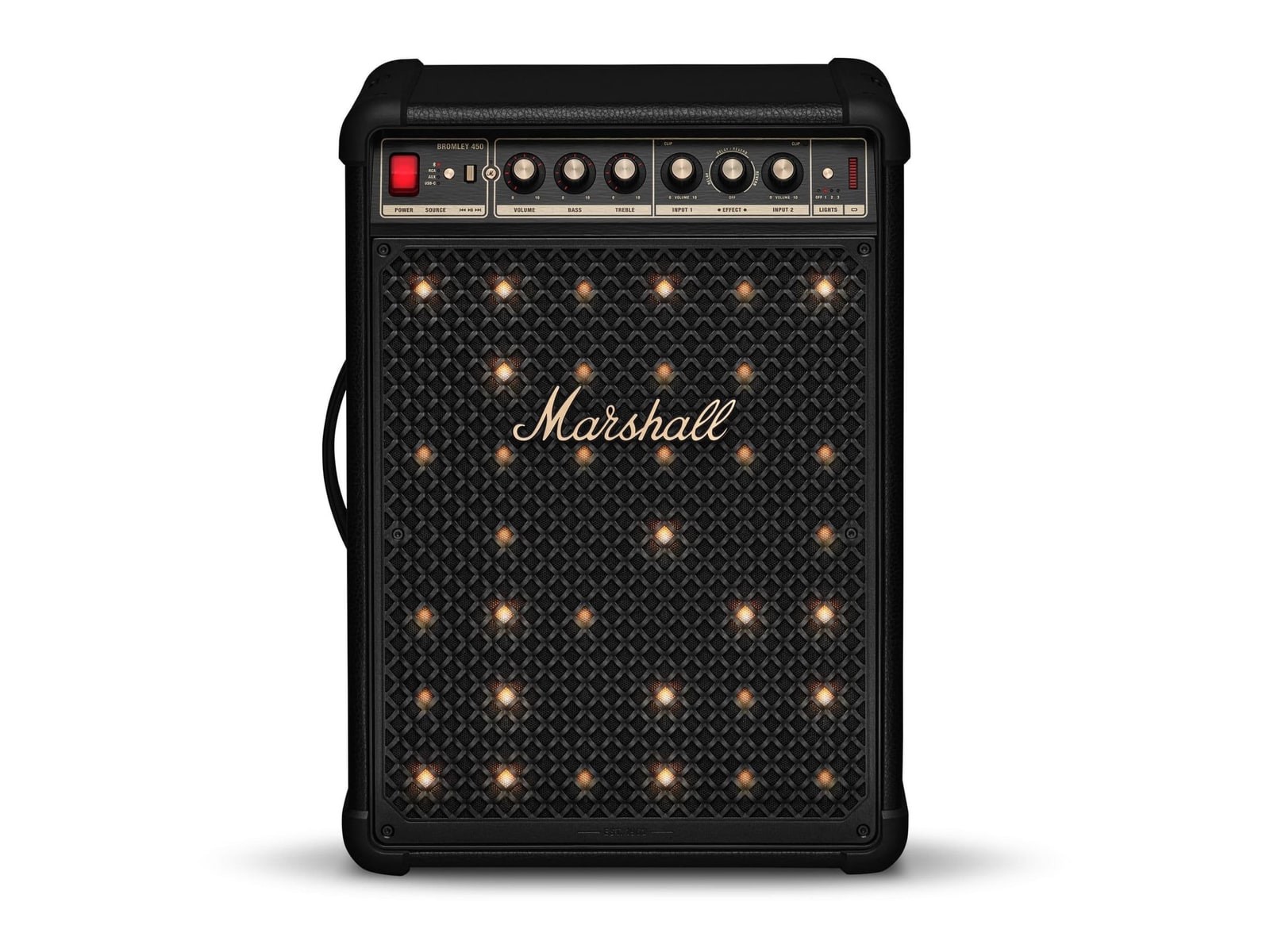 Marshall - Bromley 450 Bluetooth Speakers - Black and Brass