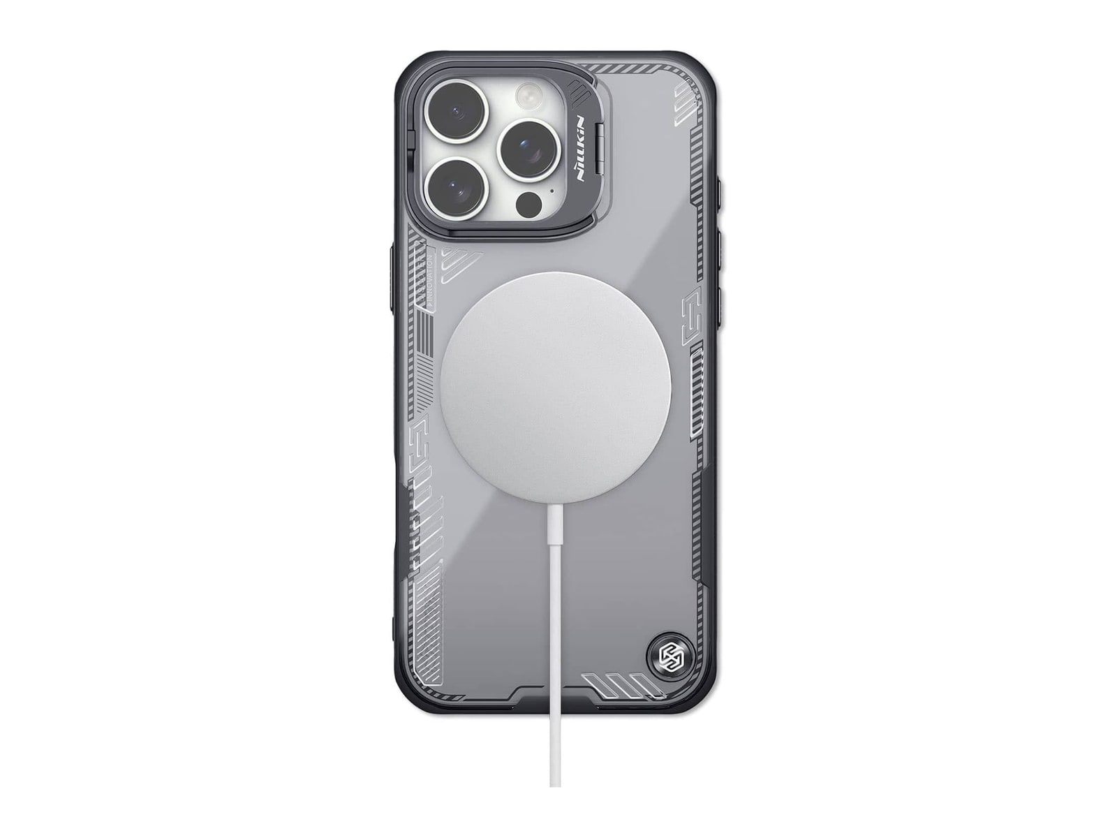 Nillkin - MagSafe Compatible Iceblade CamProp Case with Camera Cutout - iPhone 16 Pro - Black