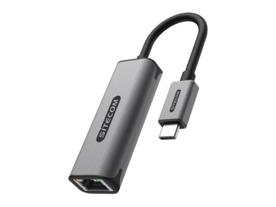 Sitecom - AD-1005 USB-C to Ethernet 1Gbit Adapter Network Adapters - Gray
