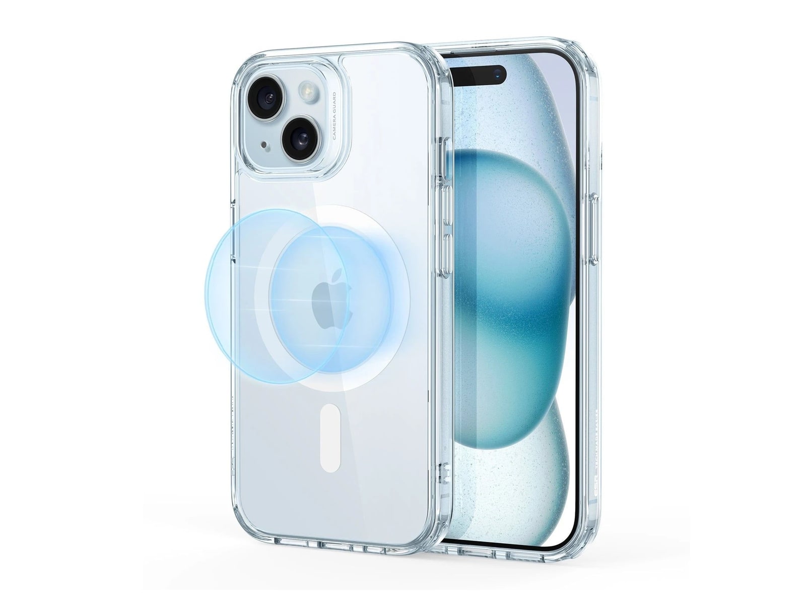 ESR - Classic Hybrid Case (HaloLock) - iPhone 15 - Clear Blue