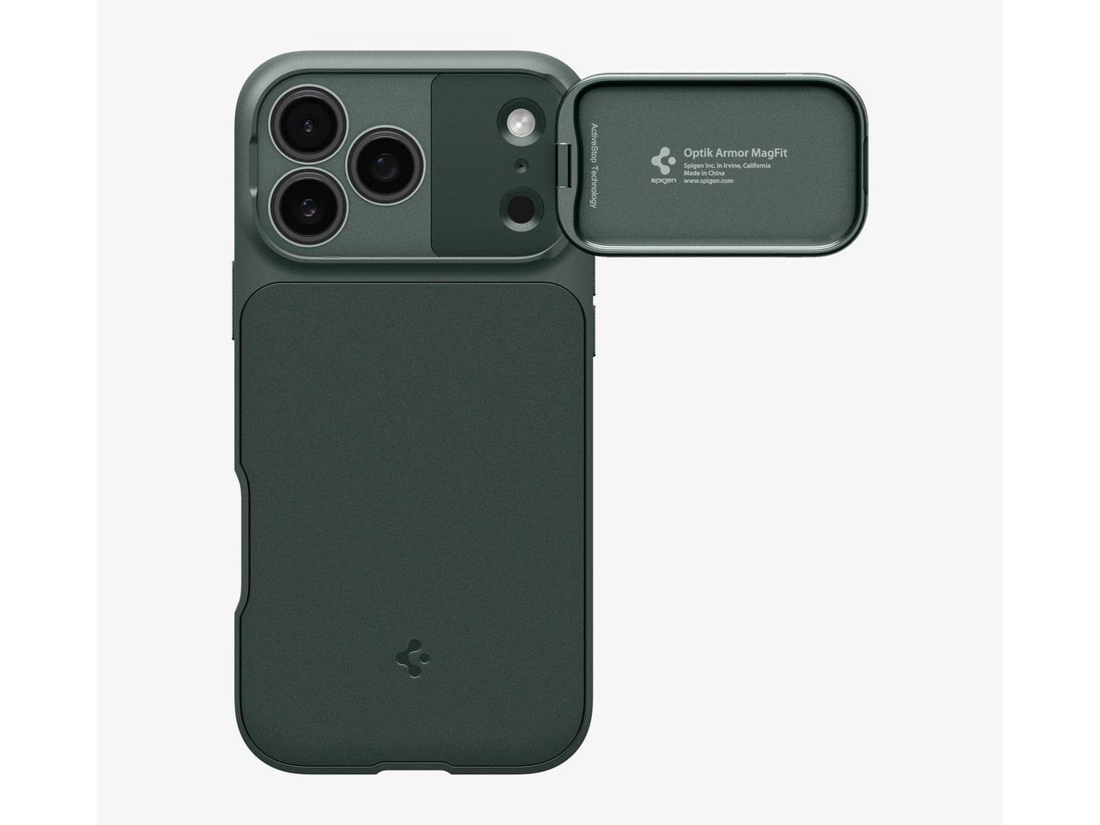 Spigen - Optik Armor (Mag Fit) - iPhone 18 Pro - Abyss Green