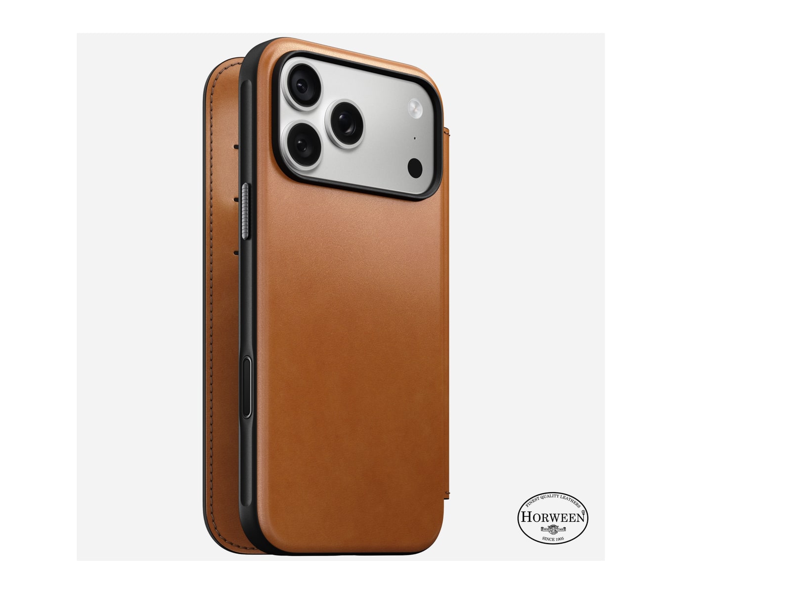 Nomad - Modern Leather Folio - iPhone 18 Pro Max - Saddle