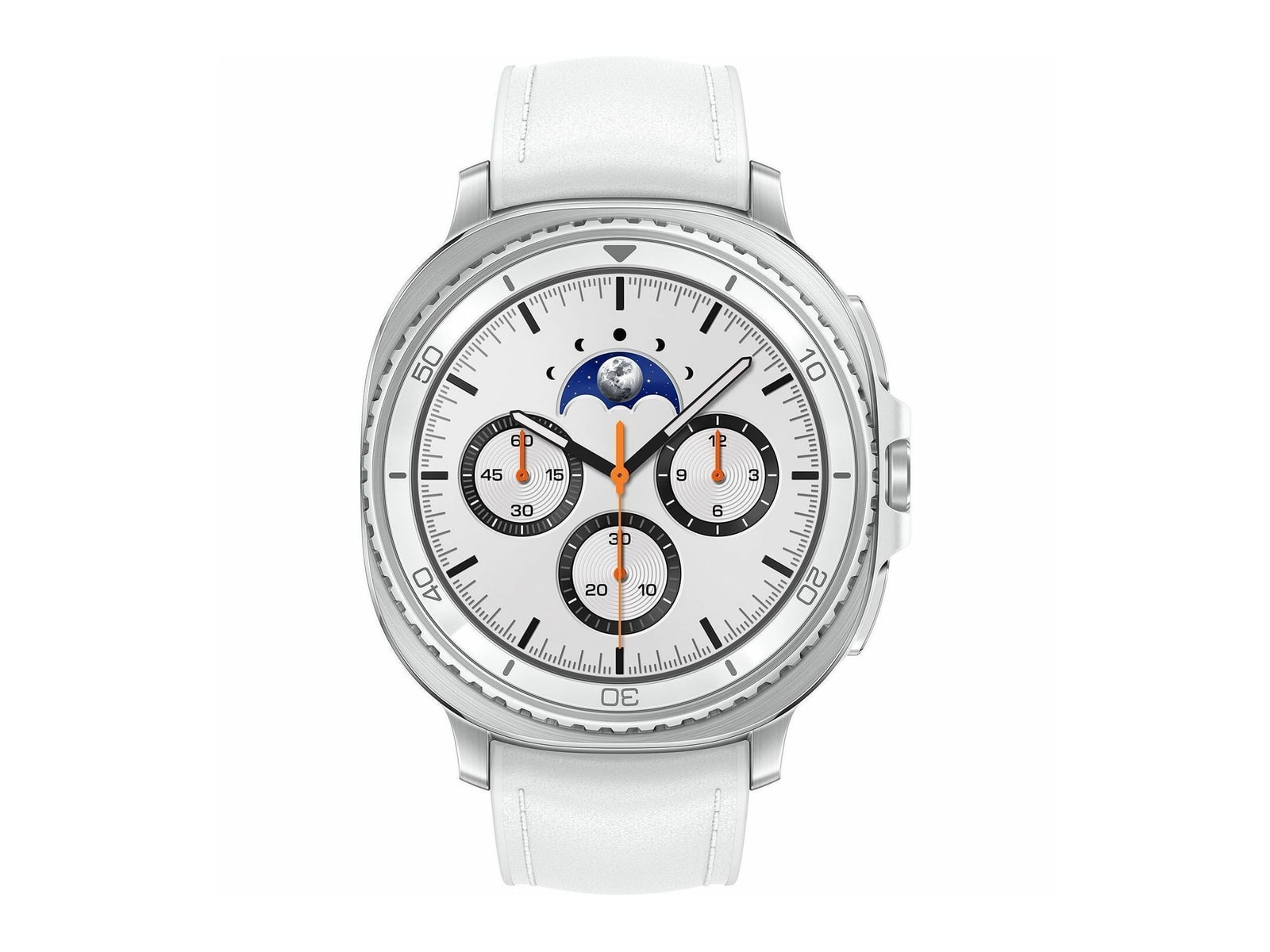 Samsung - Galaxy Watch8 Classic Bluetooth / Wifi 46mm Hybrid Band White Smart Watches - White