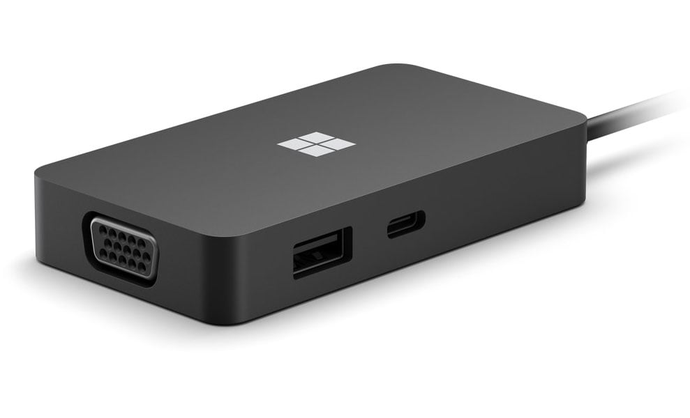 Microsoft - Surface USB-C Travel Hub USB-C Docking Stations - Gray