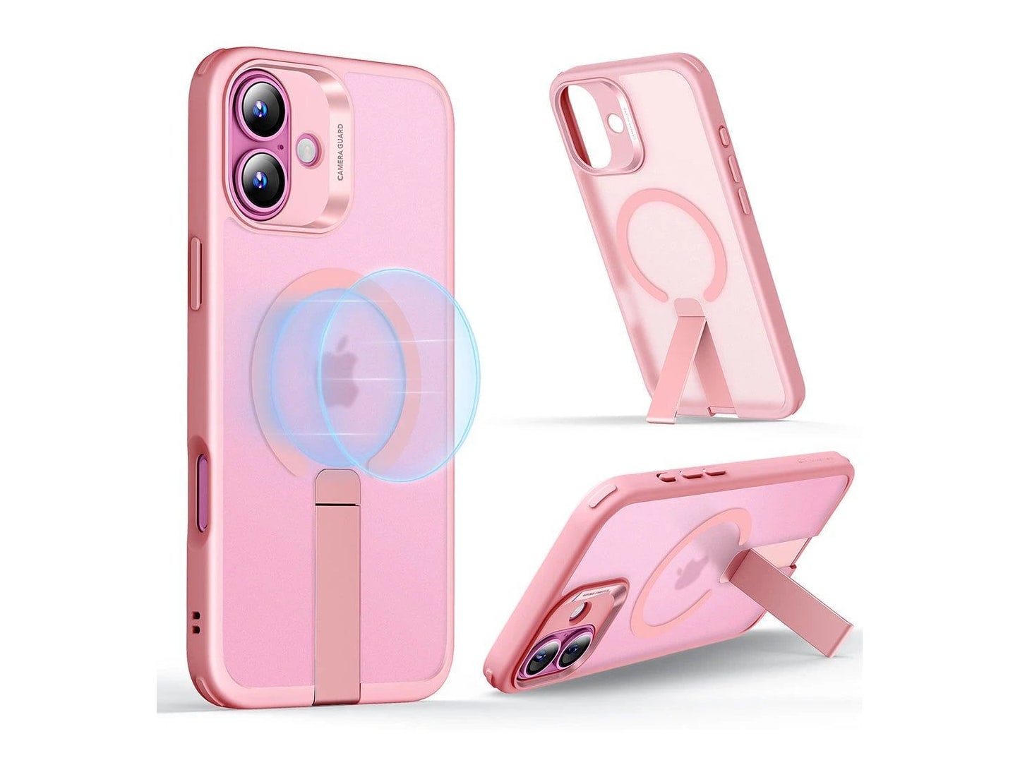 ESR - Boost Flickstand Case (HaloLock) - iPhone 16 - Frosted Pink