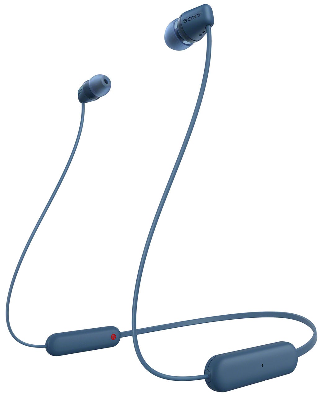 Sony - WIC100 Bluetooth True Wireless Earbuds - Blue
