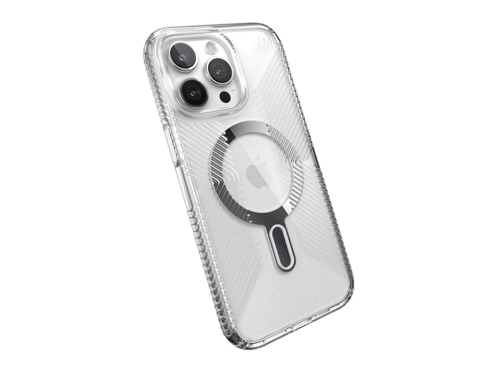 Speck - Presidio Perfect-Clear Grip MagSafe with ClickLock - iPhone 15 Pro Max - Clear