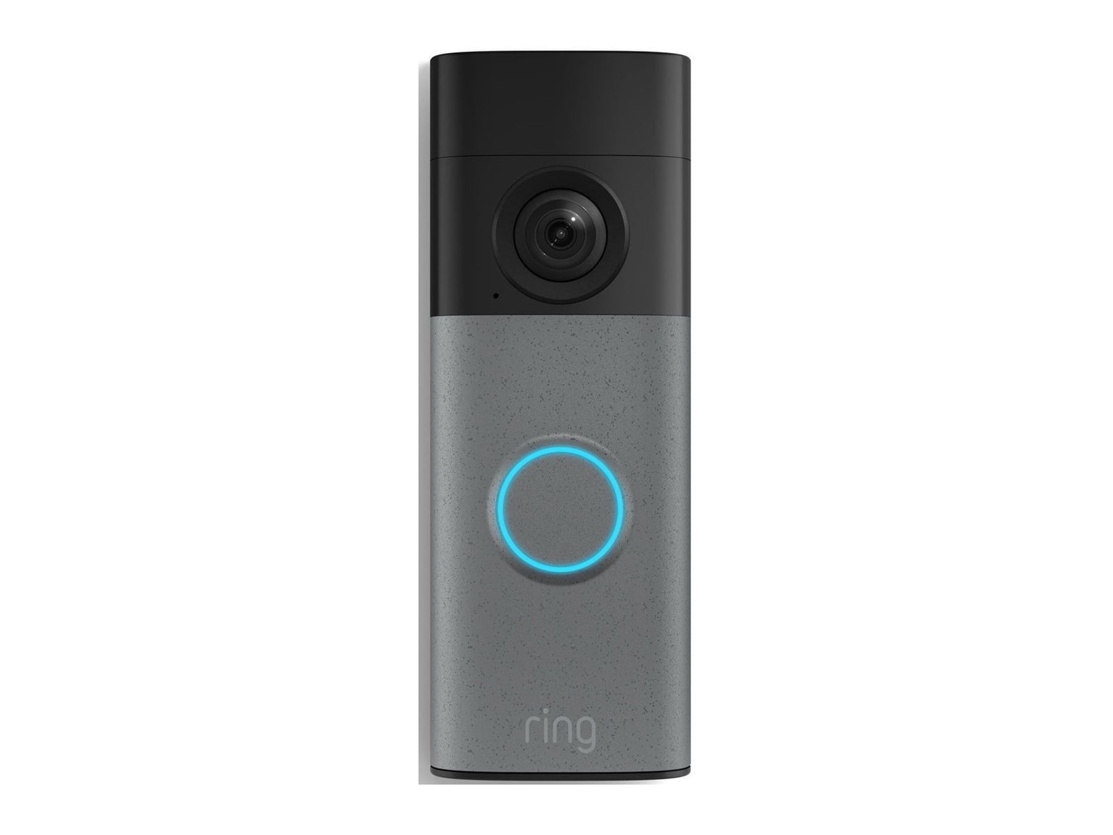 Ring - Battery Doorbell with Retinal 2K Speckled Gray Video Doorbells