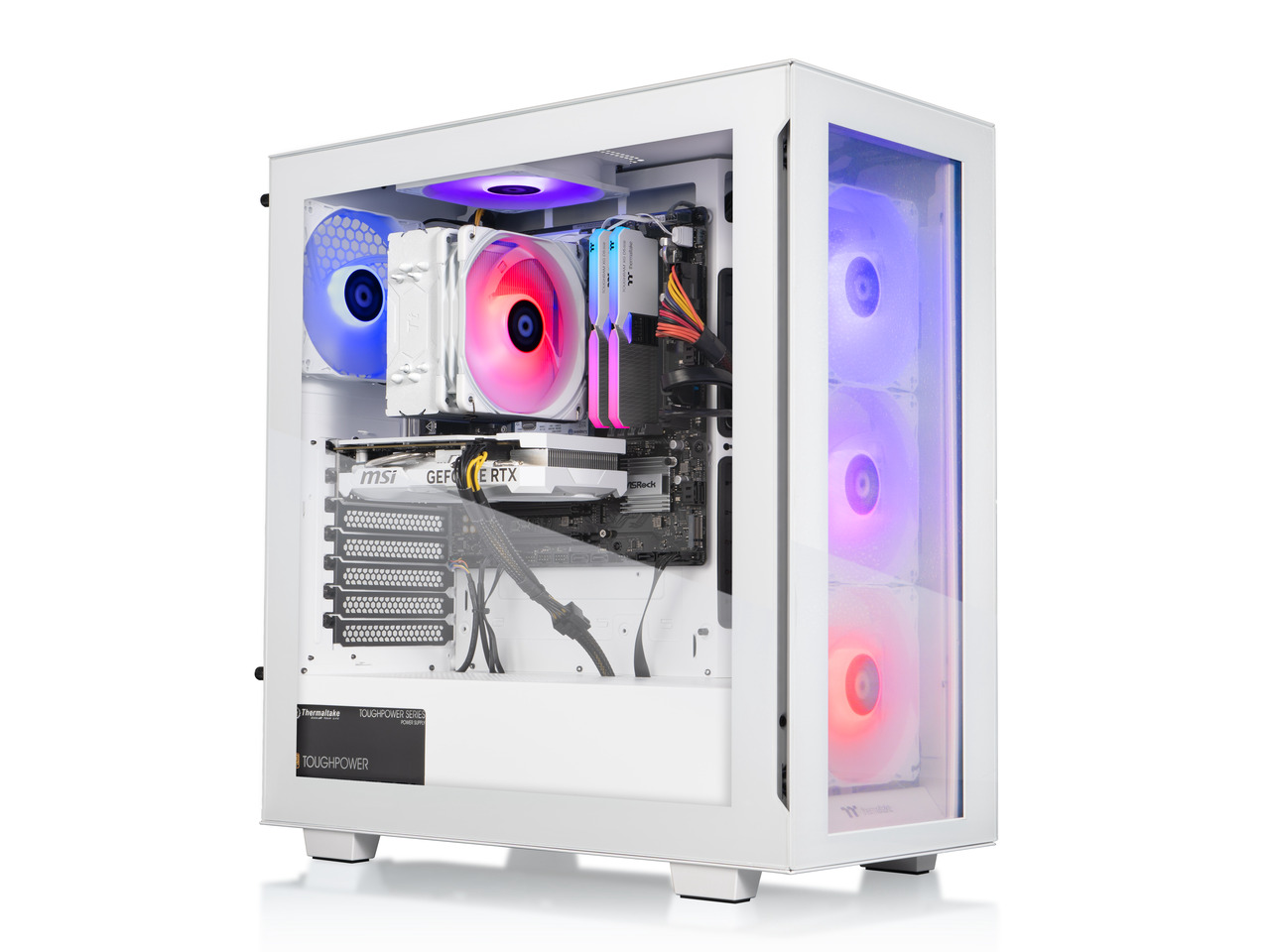 Thermaltake - LCGS View i460T - Intel Core i7-14700F chip - 32GB Memory - 1TB SSD - White