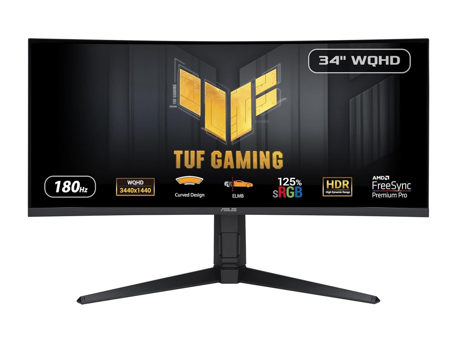 ASUS - 34" TUF Gaming VG34VQL3A UWQHD 180Hz Ultrawide Monitors
