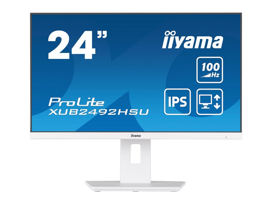 iiyama - 23.8" ProLite XUB2492HSU-W6 Full HD 100Hz Professional Monitors - White