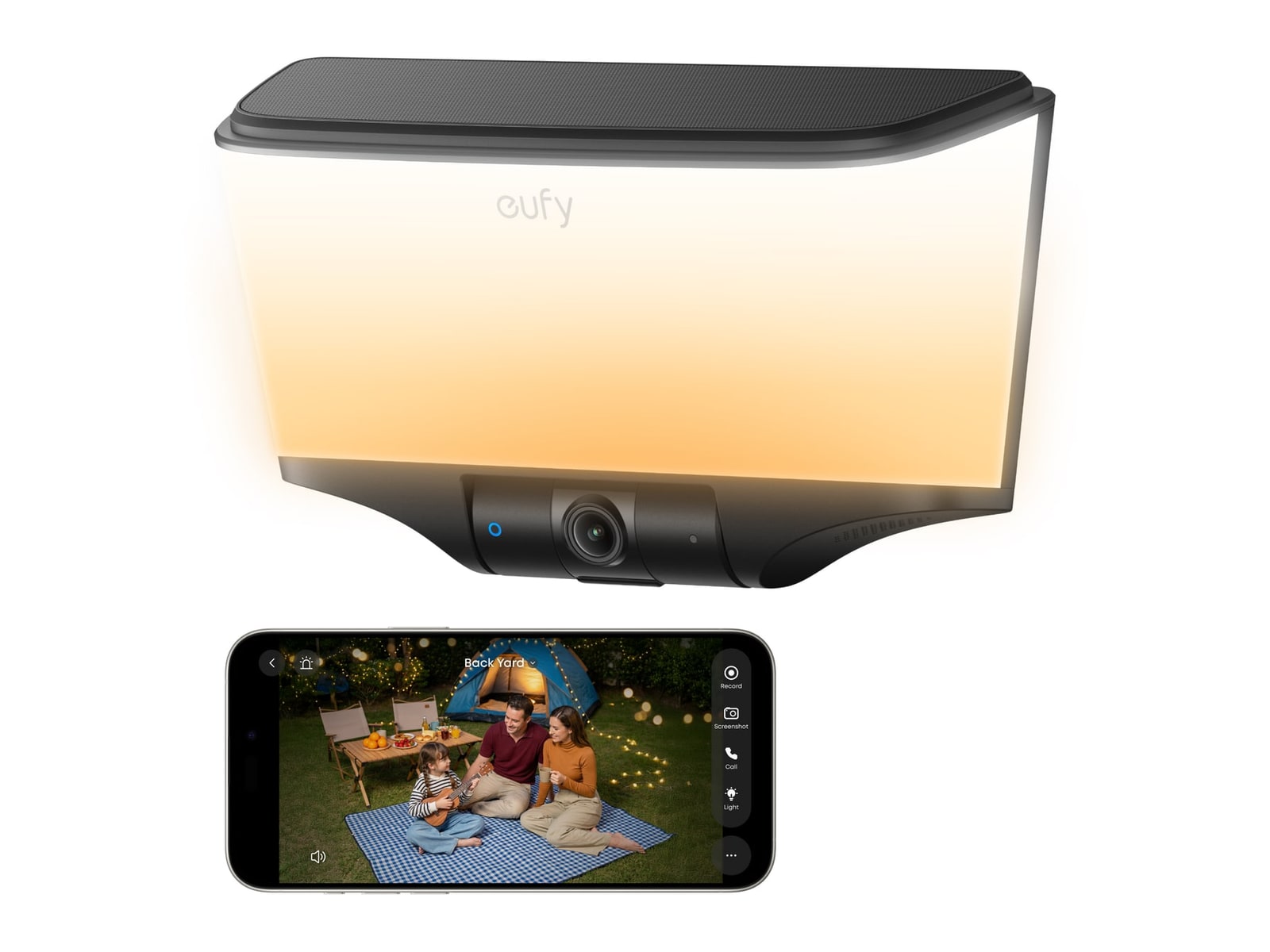 Eufy - S4 4K Solar Wall Light Outdoor Security Cameras