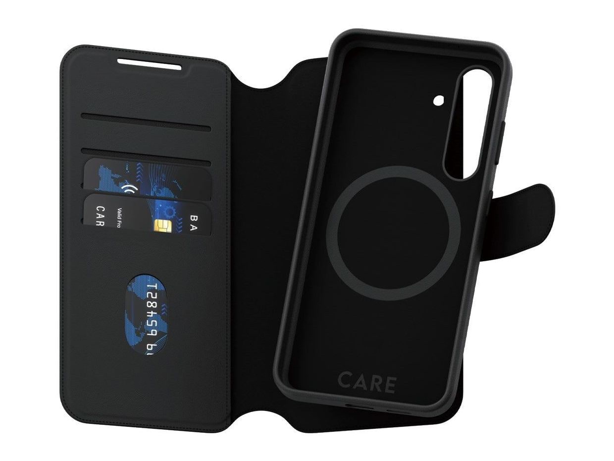 PanzerGlass - CARE Tango 2-in-1 Wallet Case w. Qi Compatible Samsung Galaxy S24