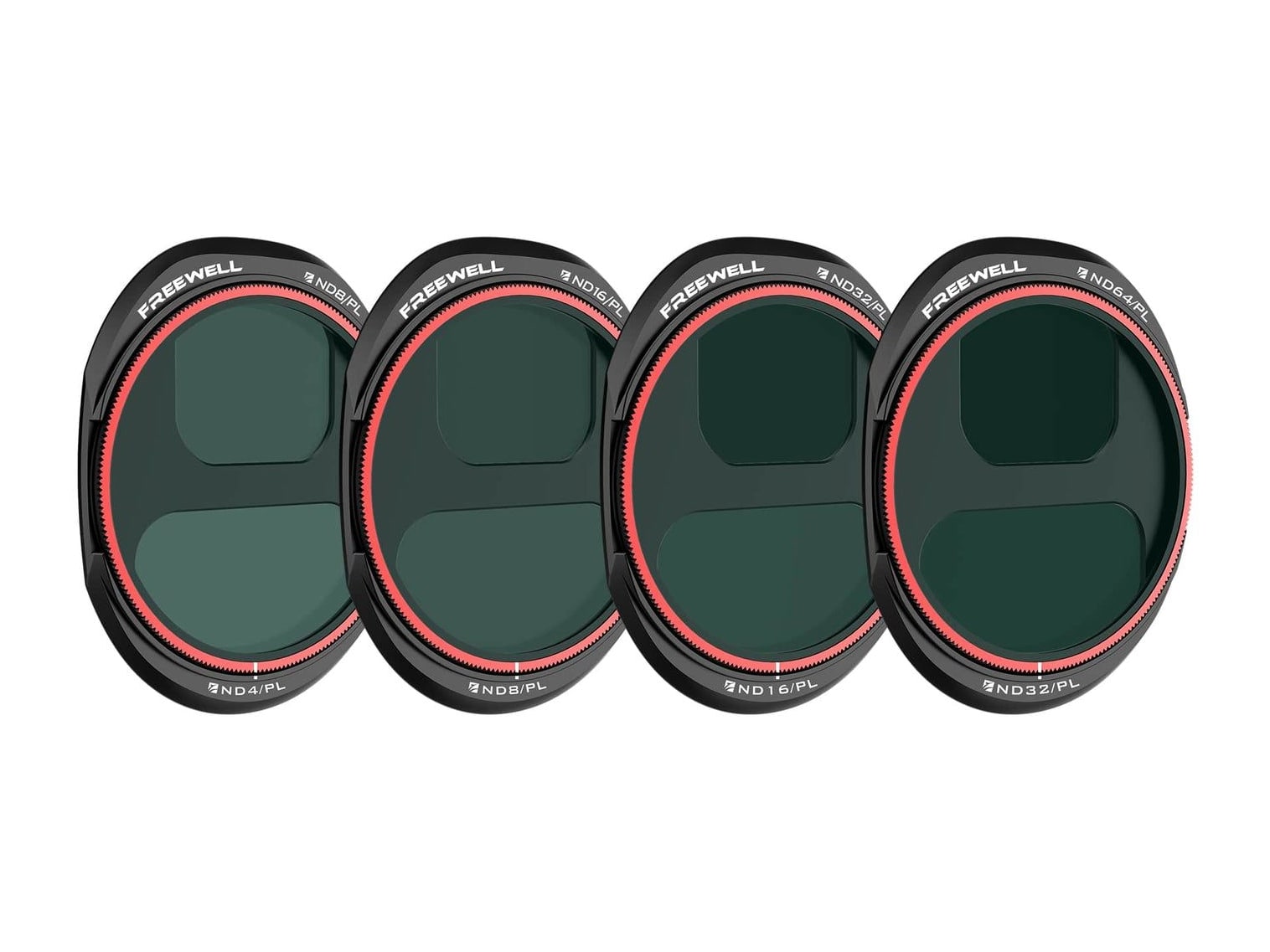 Freewell - DJI Mavic 4 Pro ND/PL Filters 4 Pack - Bright Day Camera Accessories