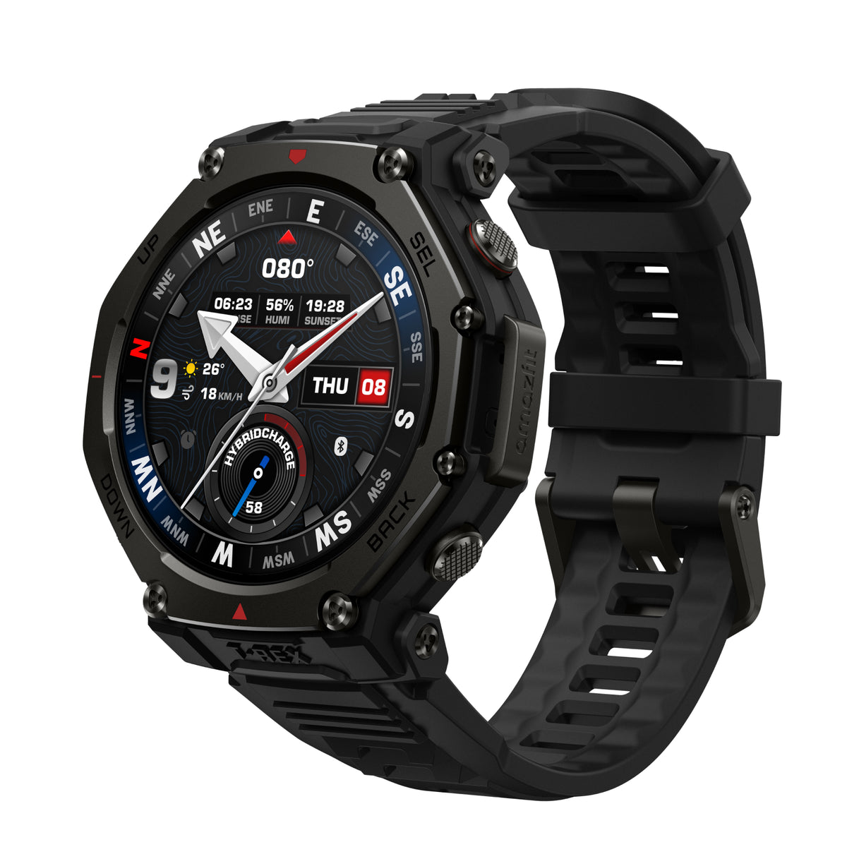 Amazfit - T-Rex 3 Pro GPS 48mm Outdoor Smartwatch - Tactical Black