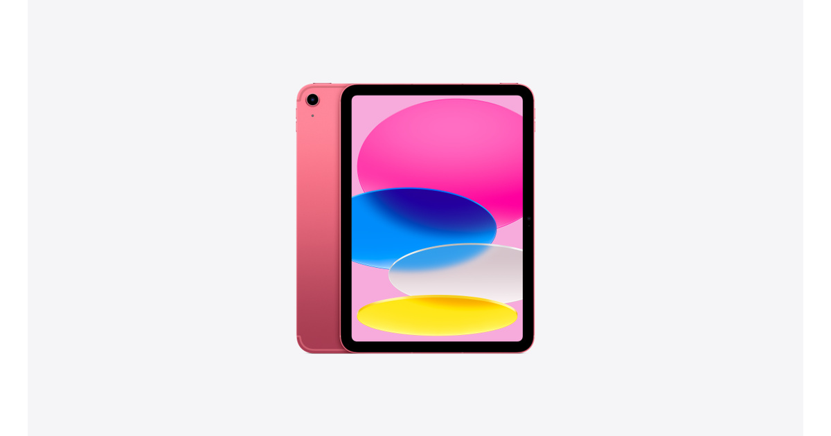 Apple - iPad 11" - A16 chip - 128GB - Wi-Fi + Cellular - Pink