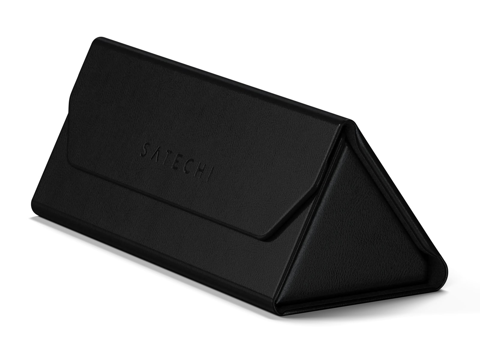 Satechi - Vegan-Leather FindAll Glasses Case Bluetooth Trackers - Black