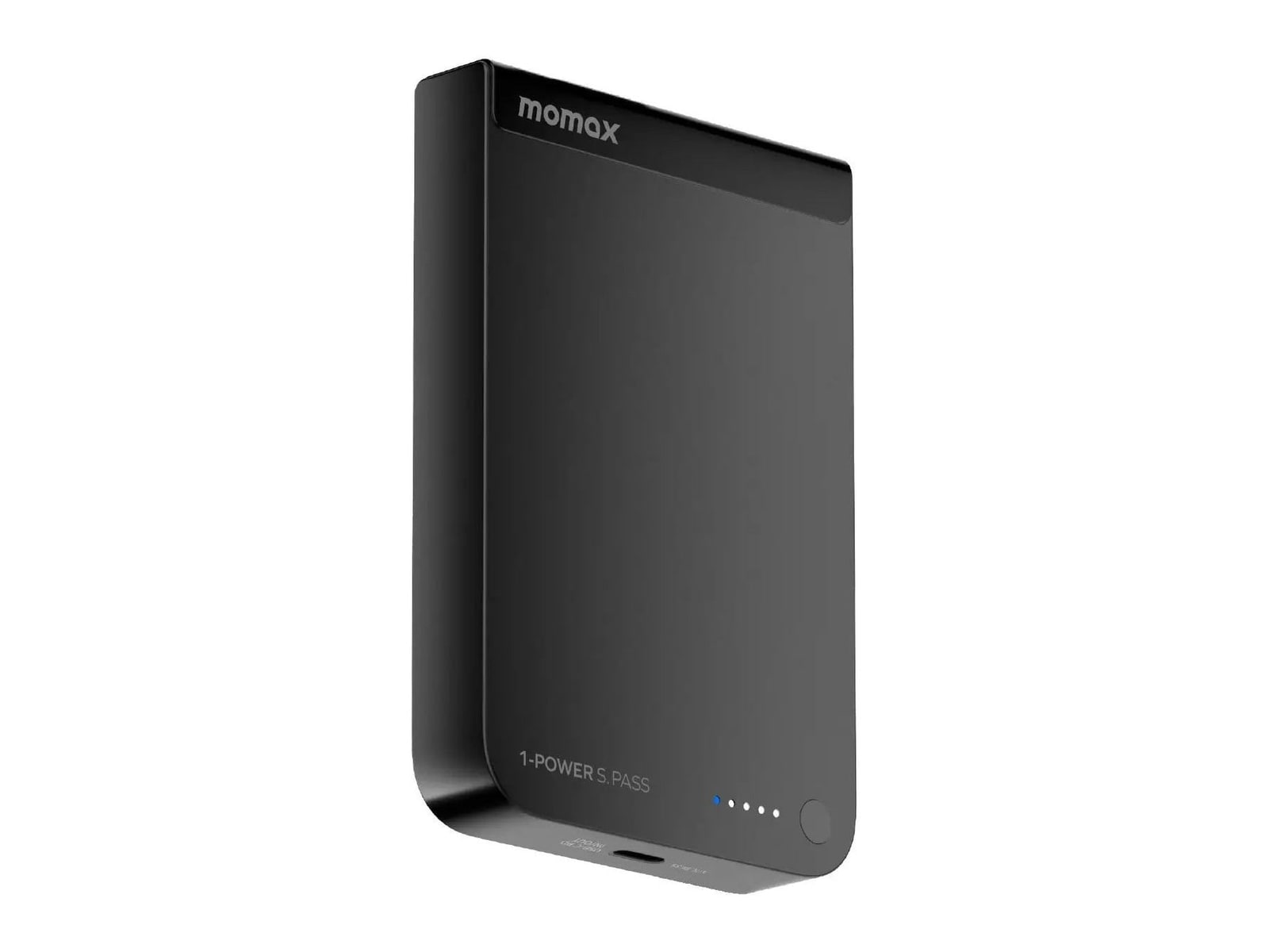 MOMAX - 1-Power S.Pass 10000mAh Qi2 Magnetic Wireless Battery Pack Black Power Banks