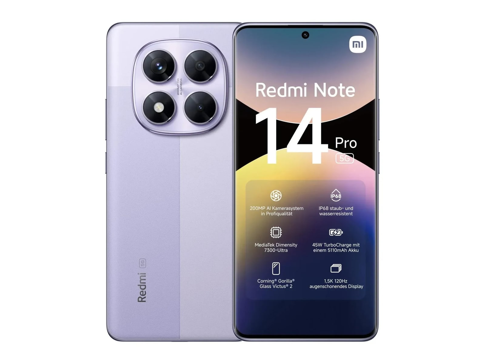 Redmi - Note 14 Pro 5G 256GB - Lavender Purple