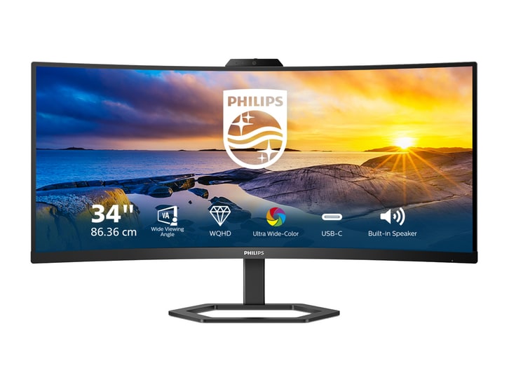 Philips - 34" 34E1C5600HE UWQHD 100Hz Professional Monitors (EU)