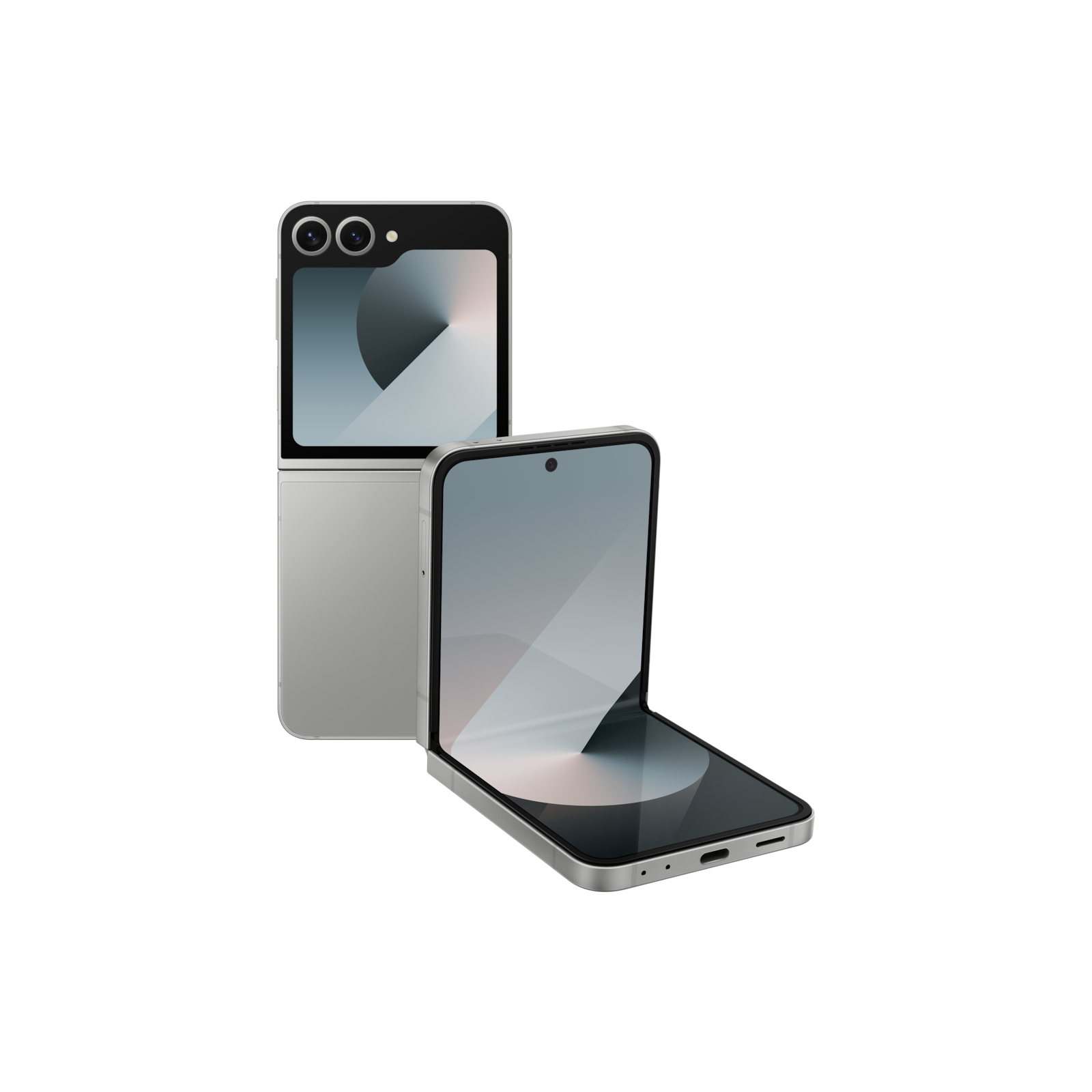 Samsung - Galaxy Z Flip6 5G 512GB - Silver Shadow