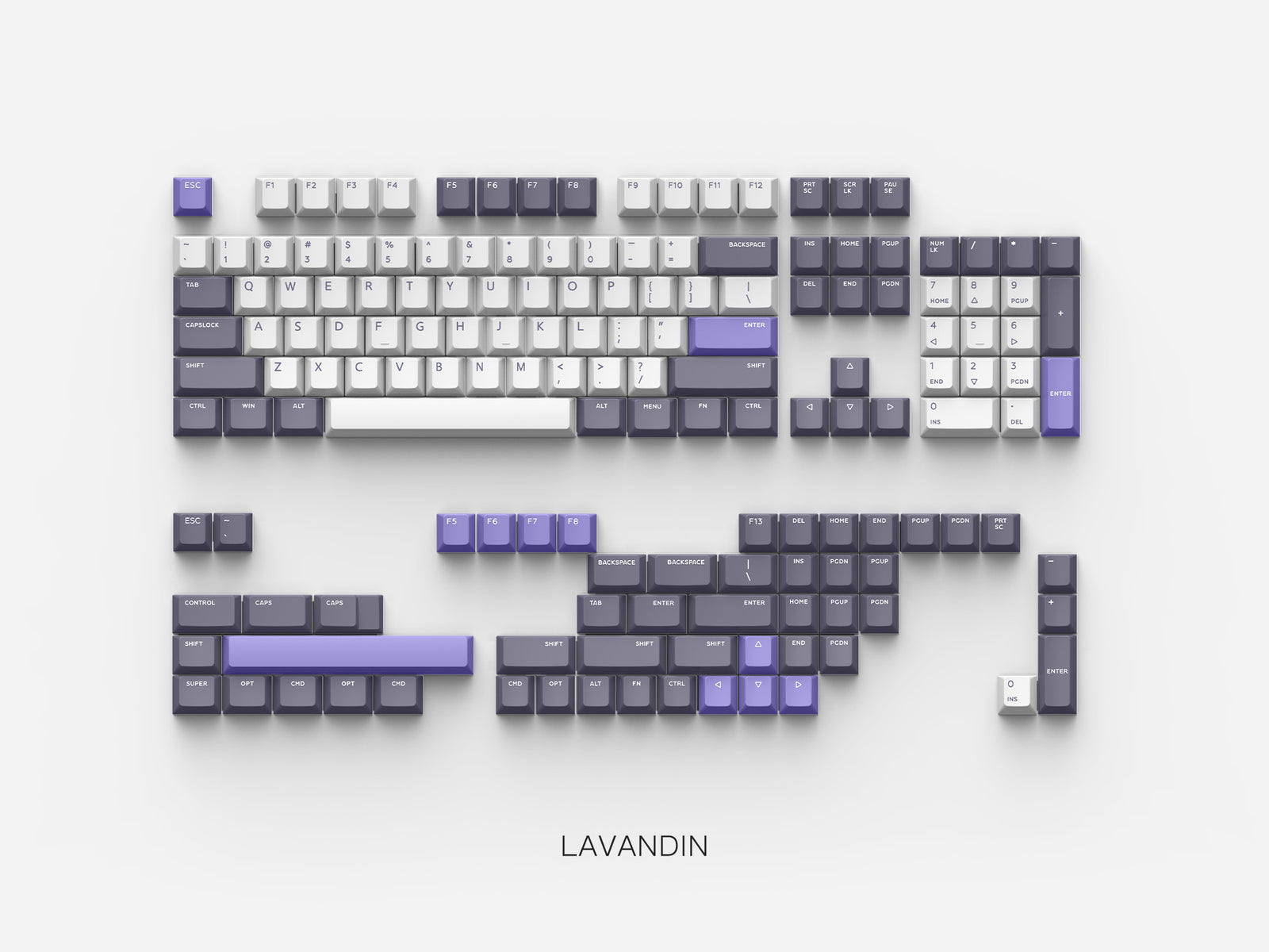 IQUNIX - PBT Keycaps Set Lavandin