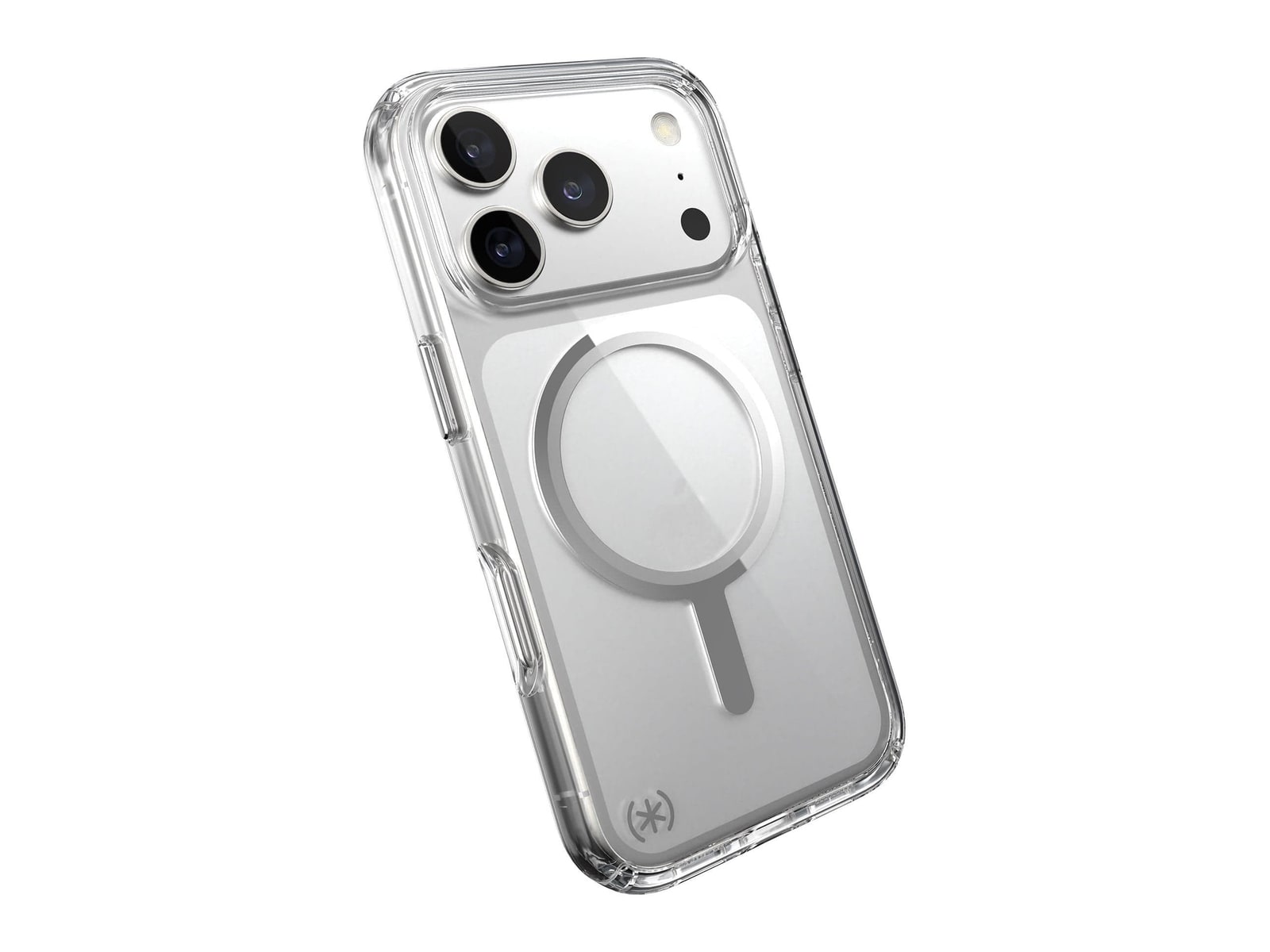 Speck - Presidio Perfect-Clear MagSafe - iPhone 17 Pro - Clear/Silver
