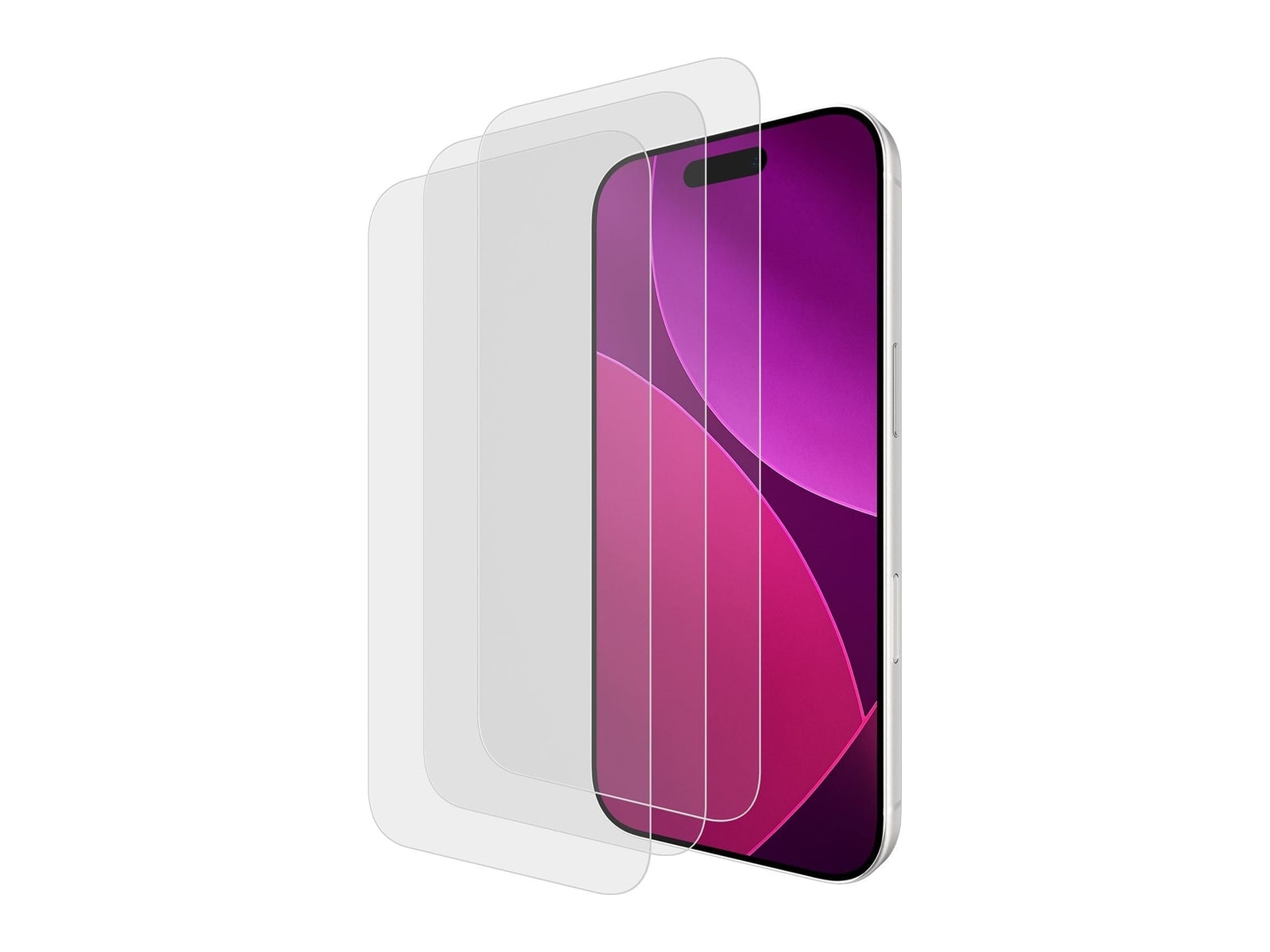 Case-Mate - Easy Apply Glass Screen Protector 3 Pack - iPhone 17 - Clear
