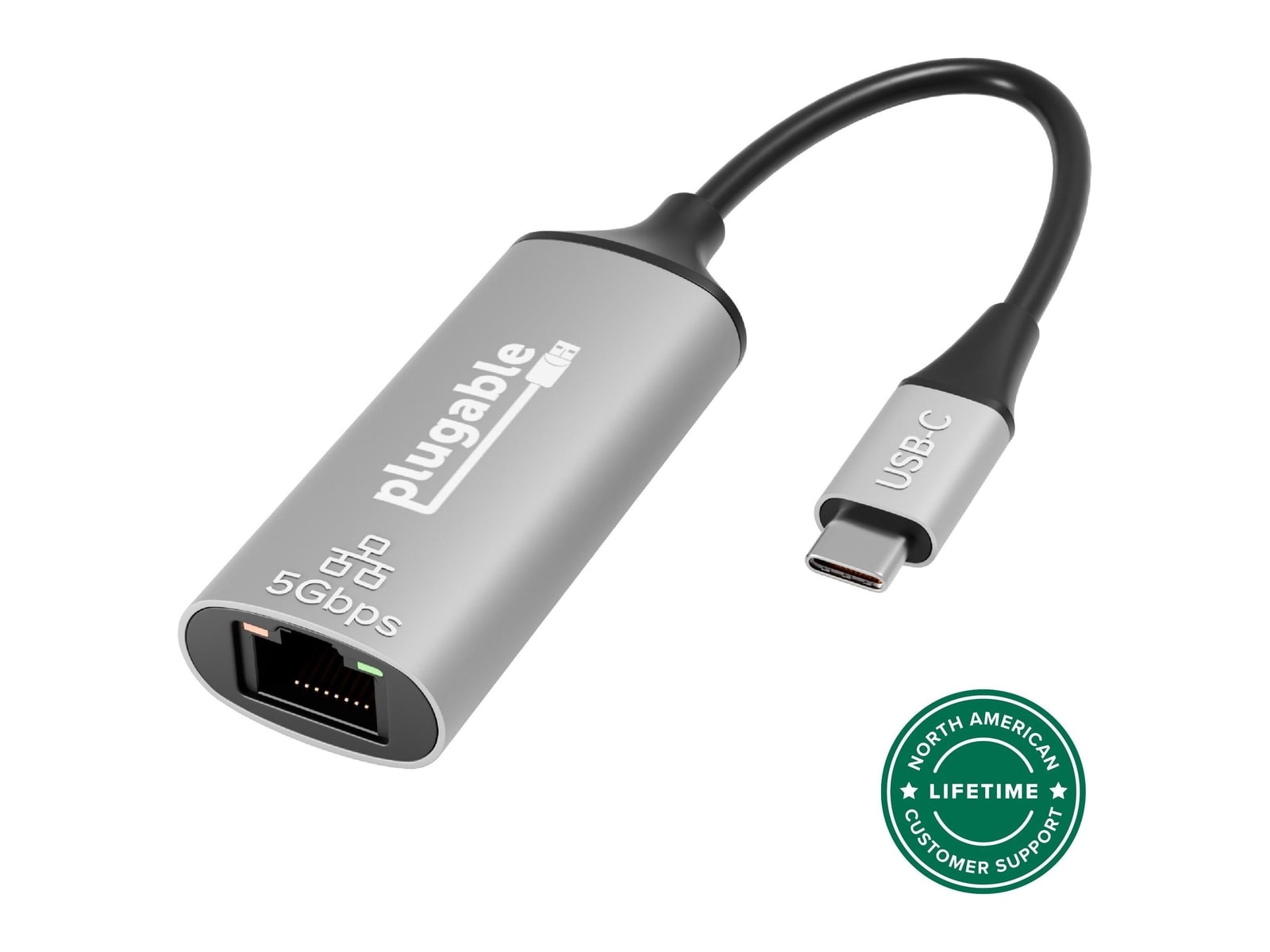 Plugable - USB-C to 5GbE Ethernet Adapter Network Adapters