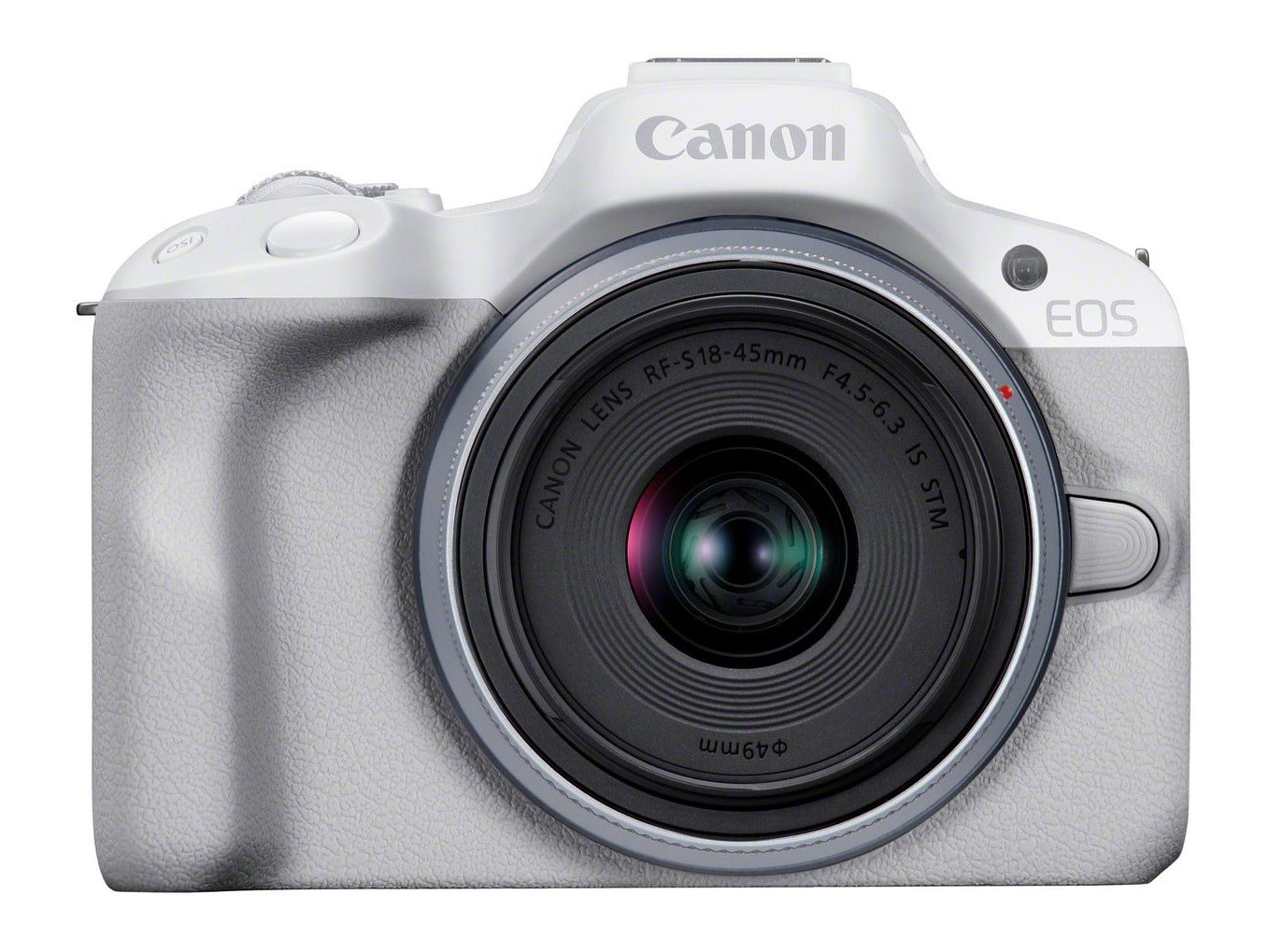 Canon - EOS R50 with RF-S 18-45mm Lens Kit Mirrorless Cameras - White
