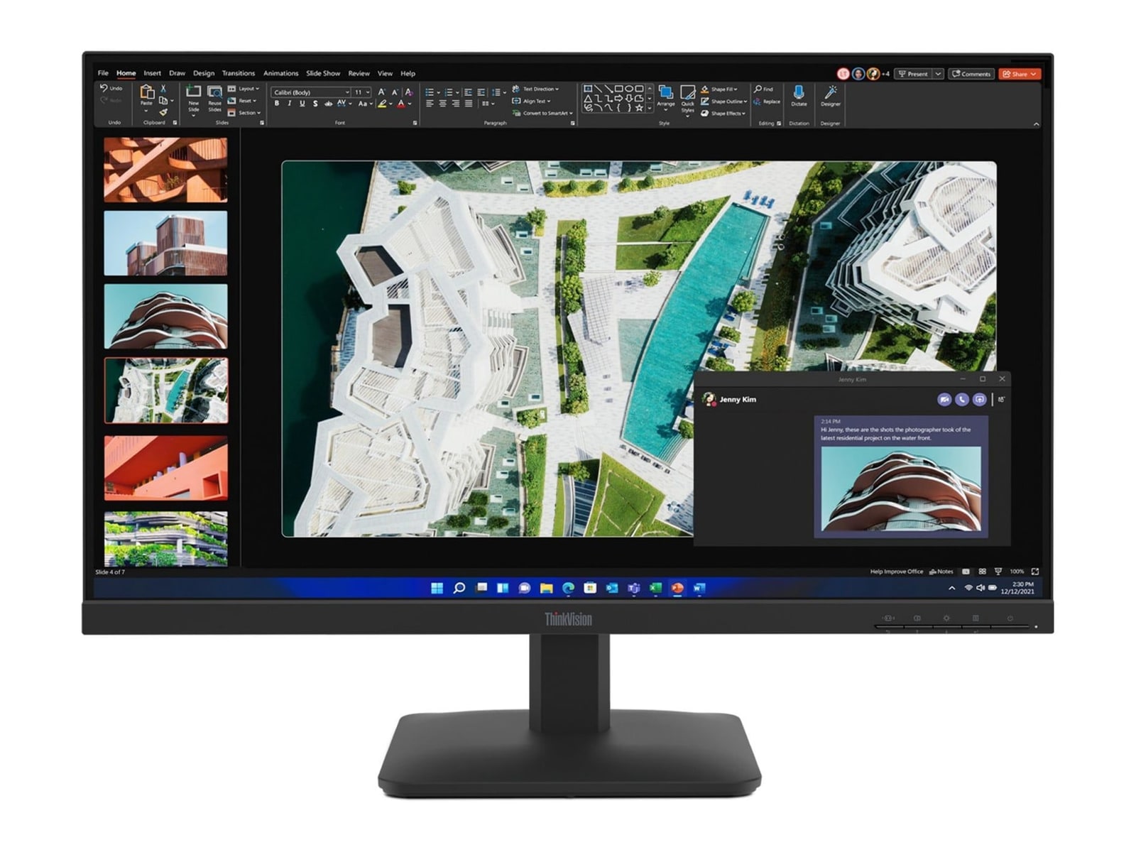 Lenovo - 27" ThinkVision S27-4e Full HD 100Hz Professional Monitors - Black