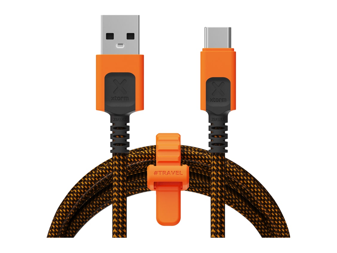 Xtorm - Xtreme USB-A to USB-C 1.5m Orange/Black USB-C Cables