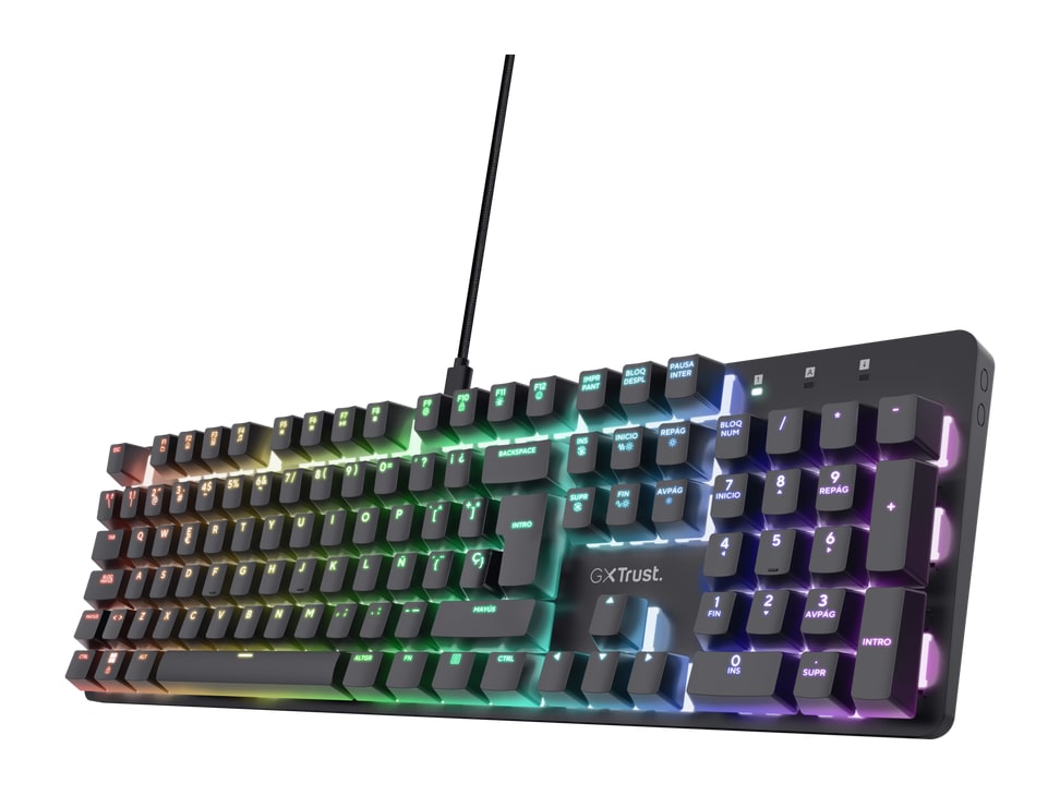 Trust - GXT 871 Zora (Spanish Layout) Mechanical Keyboards - Black