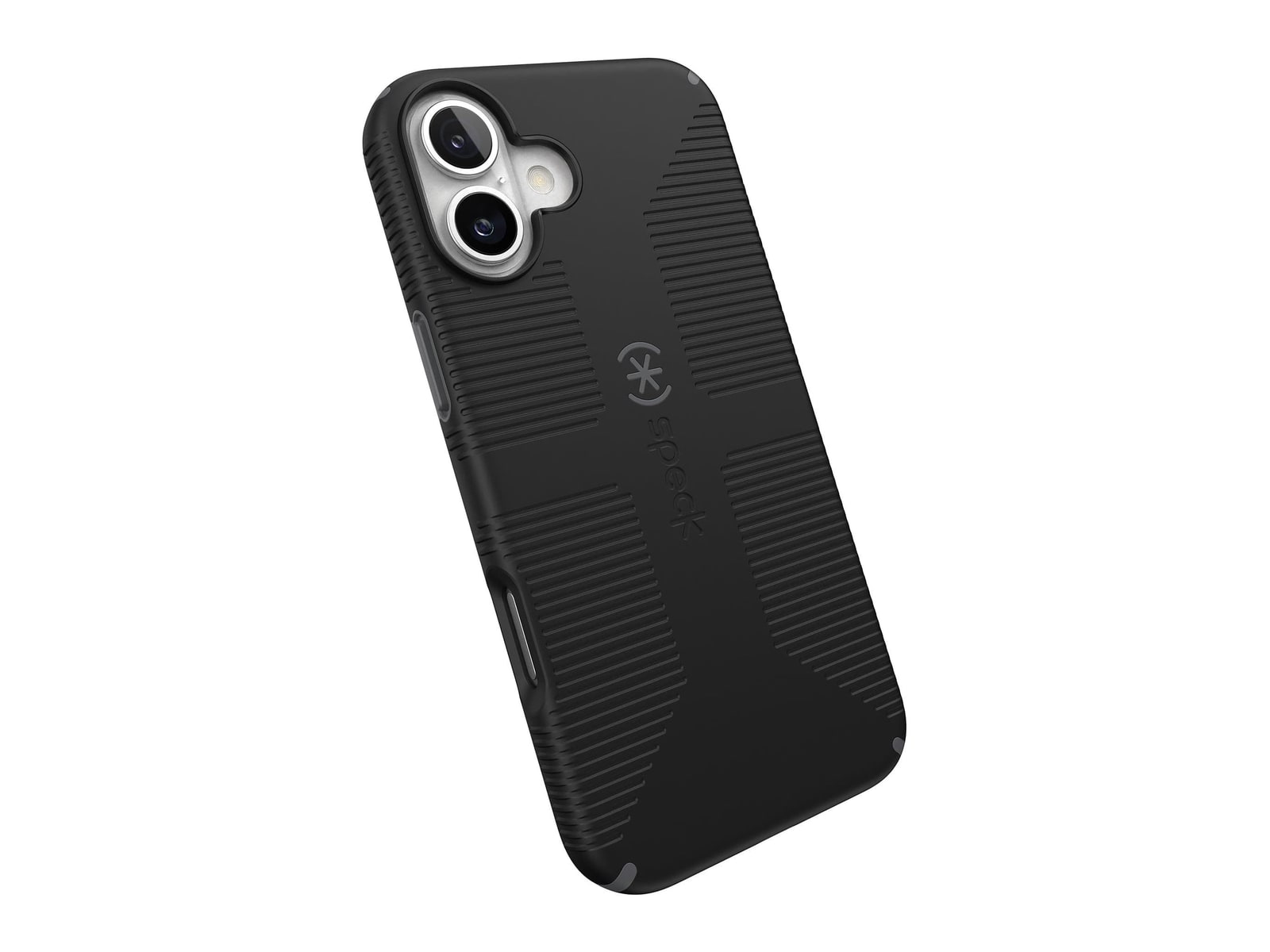 Speck - CandyShell Grip MagSafe - iPhone 16 Plus - Black/Slate Grey