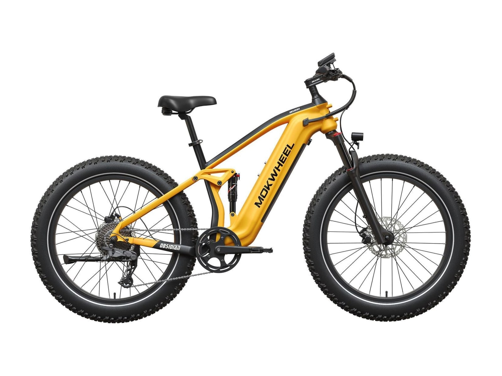 Mokwheel - Obsidian 2.0 Yellow and Black Electric Bikes