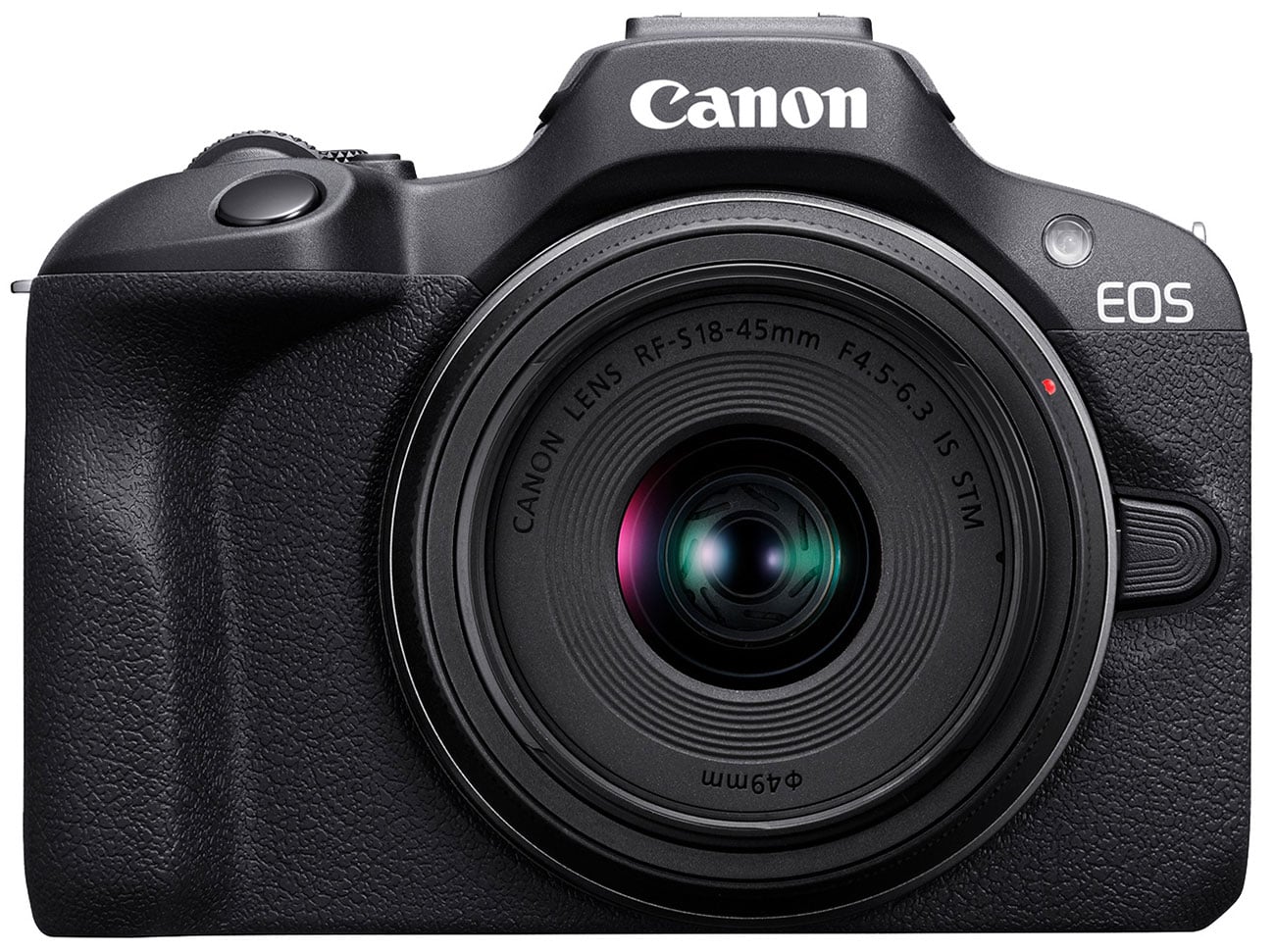Canon - EOS R100 24.1 MP Mirrorless Cameras RF-S18-45mm Lens Kit - Black