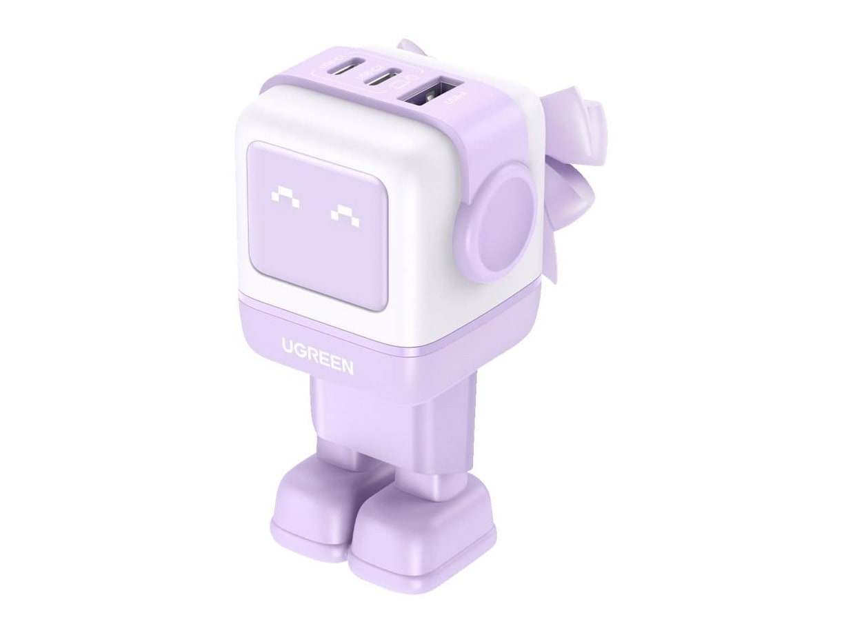 UGREEN - Uno RG 65W 3-Port GaN Charger Purple Wall Chargers
