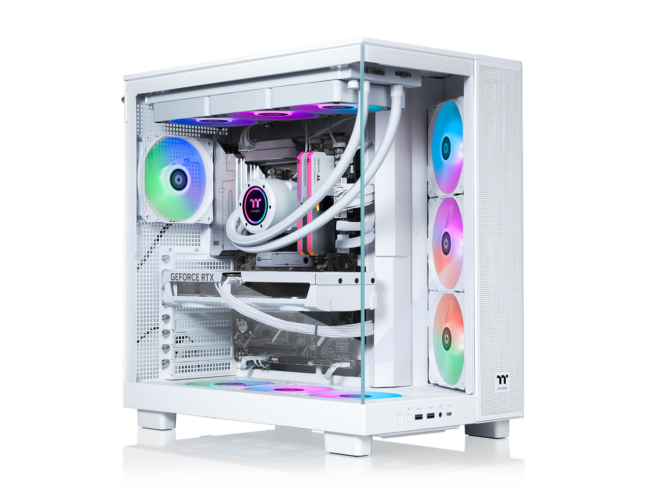 Thermaltake - LCGS View 9580S-380XL - AMD Ryzen 9 9950X3D chip - 32GB Memory - 2TB SSD - White
