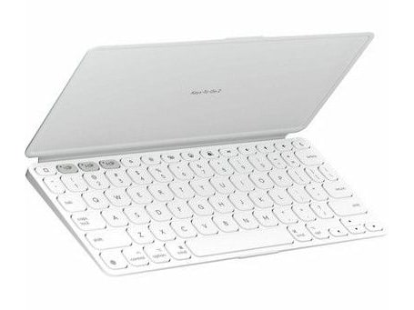 Logitech - Keys-To-Go 2 for Apple Bluetooth Wireless Keyboards - Pale Gray