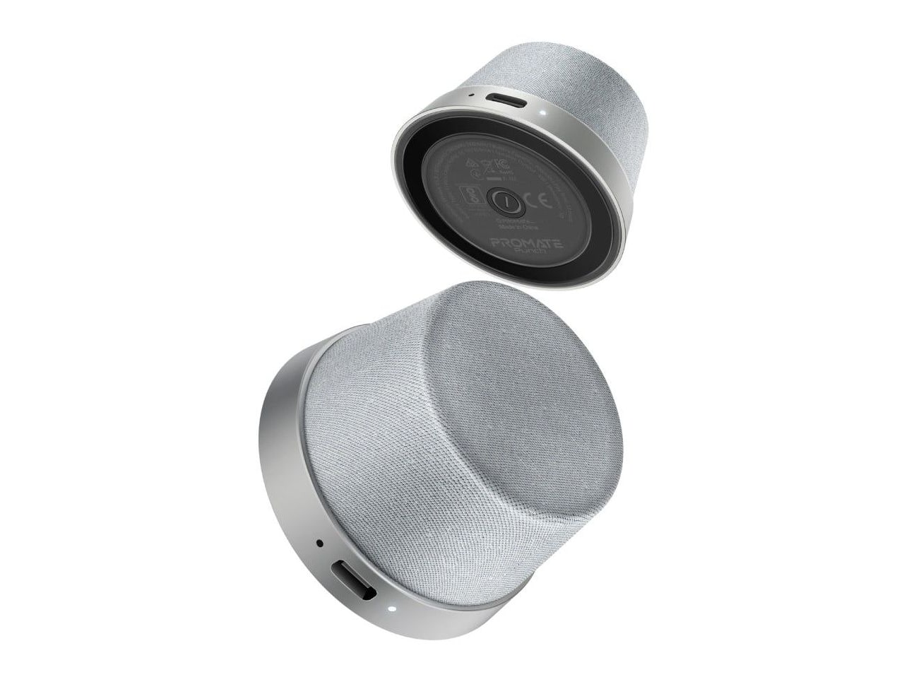Promate - Punch Portable Speakers - Silver