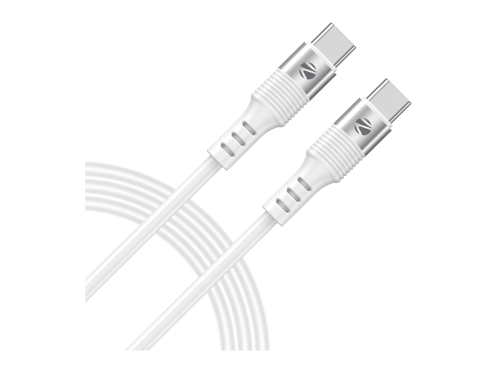 Zebronics - Zeb WATTZ 60CC2 White USB-C Cables