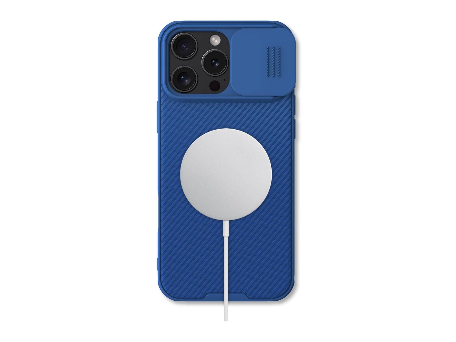 Nillkin - MagSafe Compatible CamShield Pro Case - iPhone 16 Pro Max - Blue