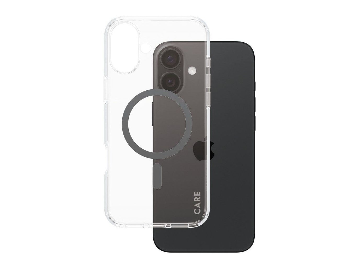 PanzerGlass - CARE Urban Combat Case Transparent w. Black MagSafe iPhone 16 Plus