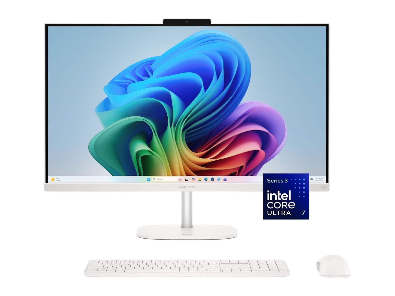 HP - OmniStudio 27-cy0074 27" - Intel Core Ultra 7 355 chip - 16GB Memory - 1TB SSD - Cotton White