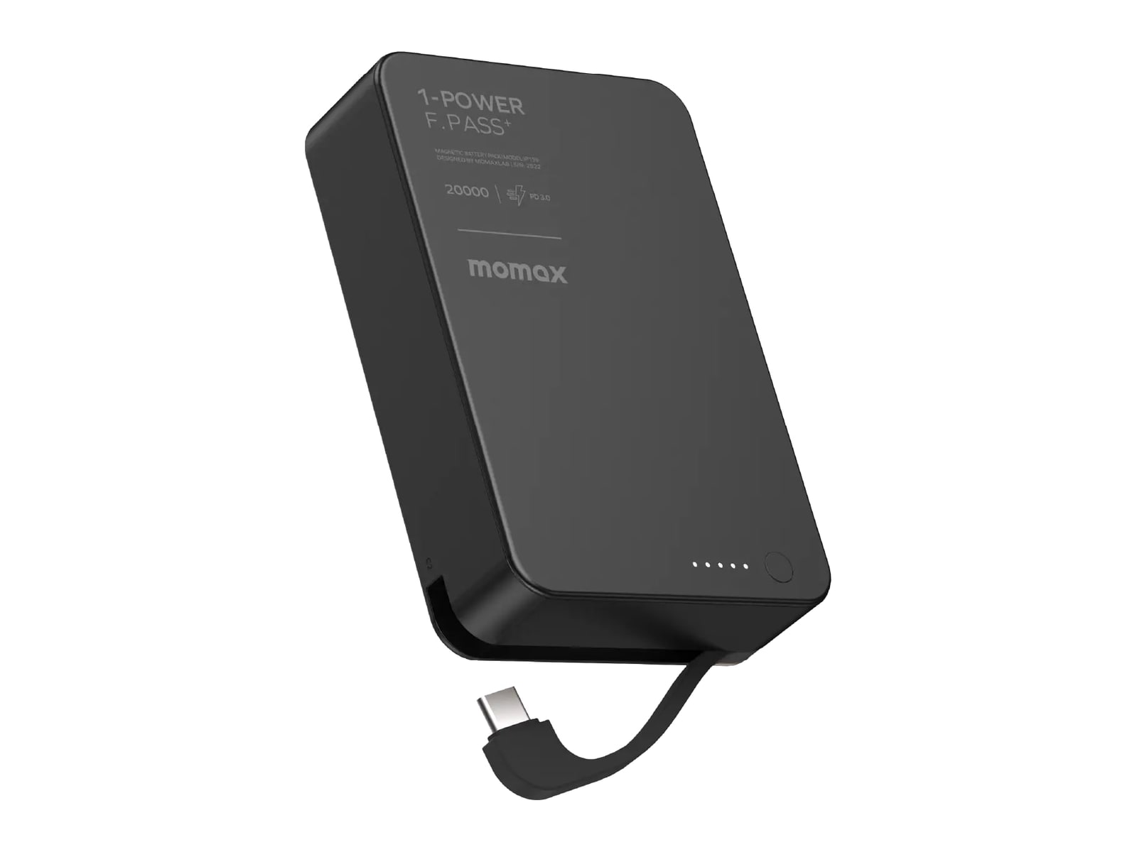 MOMAX - 1-Power F.Pass+ 20000mAh Battery Pack Black Power Banks